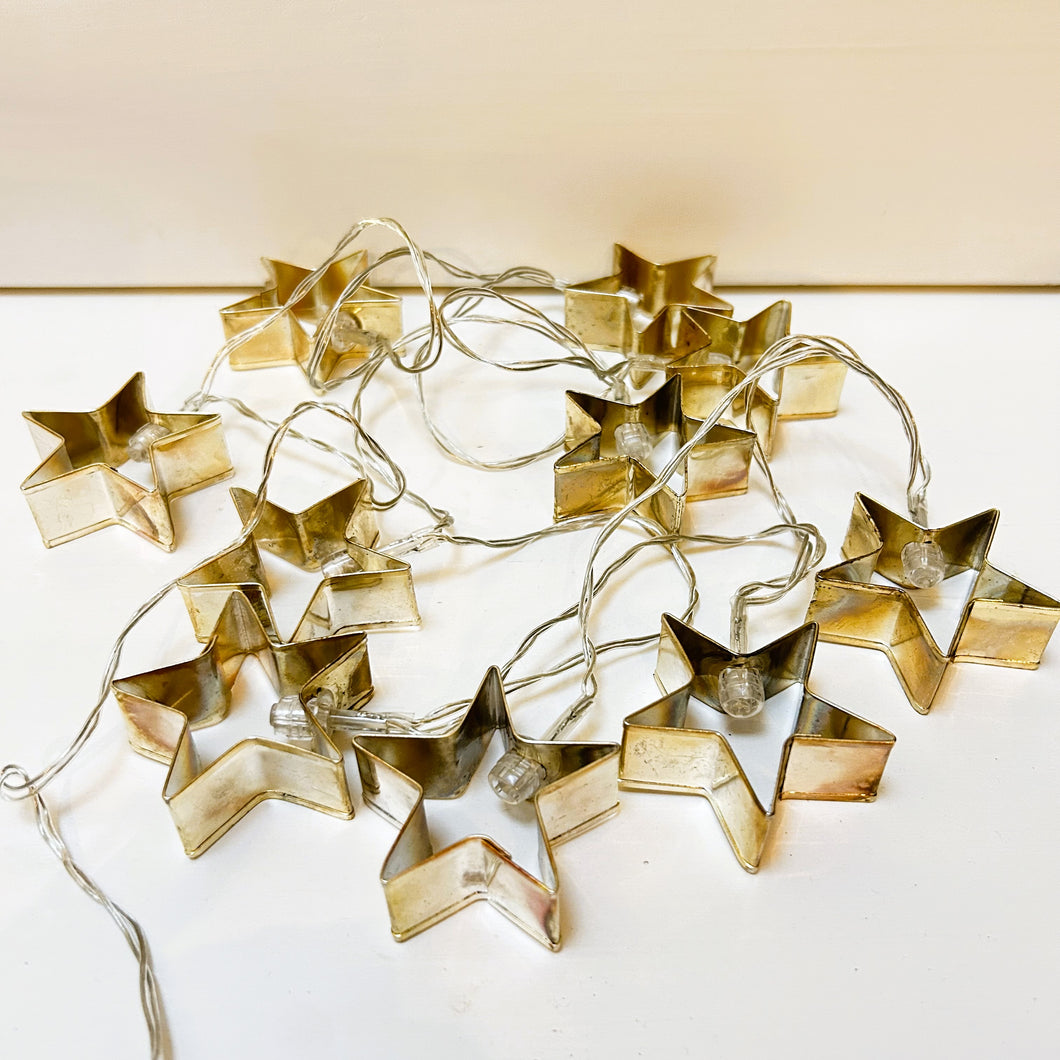 Gold Metal Star Lights