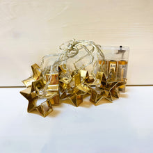 Load image into Gallery viewer, Gold Metal Star Lights
